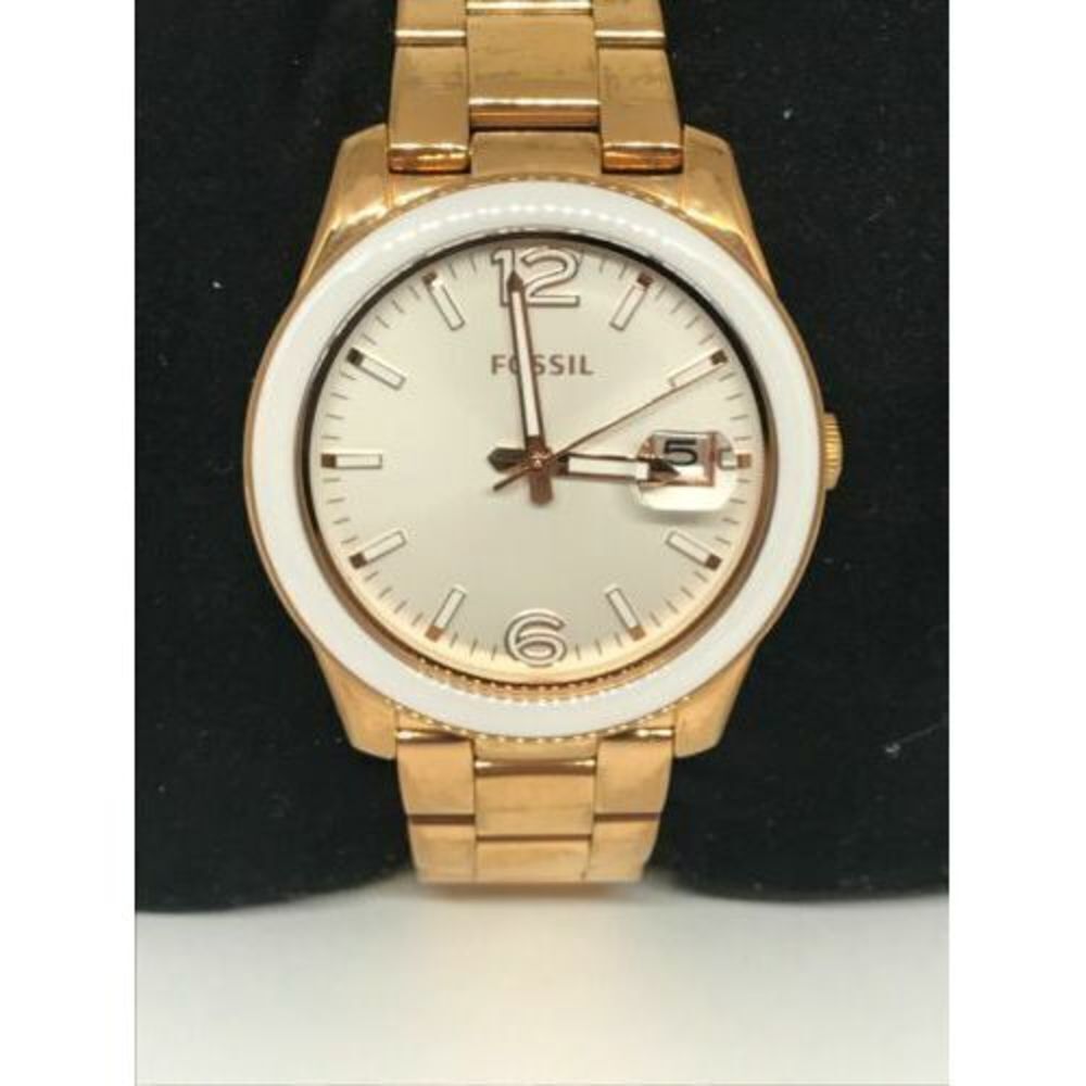 Fossil CE1088 Perfect Boyfriend White Dial Women's Quartz Analog Watch Bb807